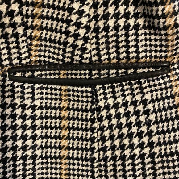 Pendleton $268 Women’s 16 Blk Ivory Tan Houndstooth 100% Wool Coat Jacket EUC - Picture 7 of 14